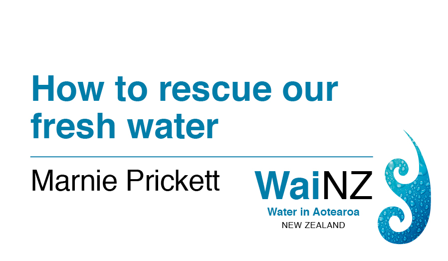 How to rescue our fresh water