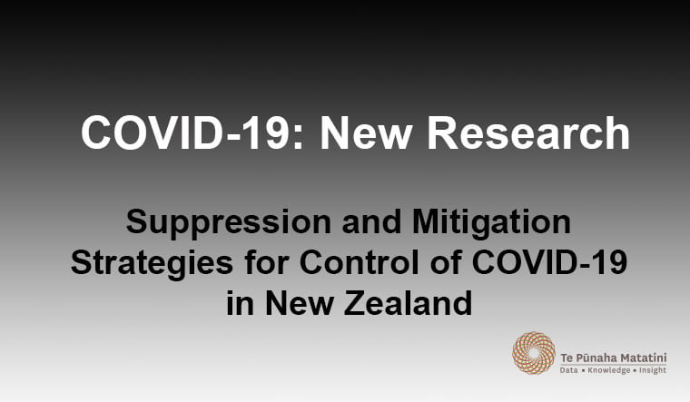 Suppression and mitigation strategies for control of COVID-19 in New Zealand