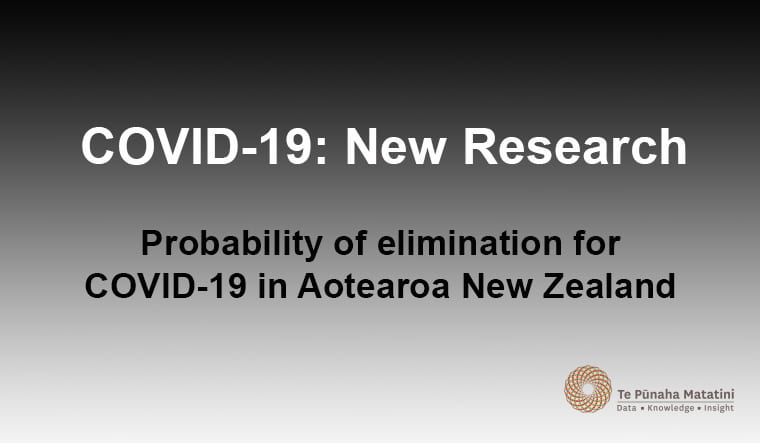 Probability of elimination for COVID-19 in Aotearoa